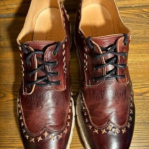 BED STU  Wingtip Oxford Brown Leather Size 11.5
